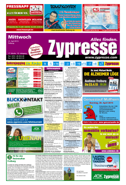 Mittwoch - Zypresse