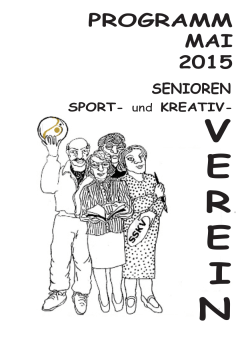 Monatsprogramm 05-2015 - SSKV Senioren-Sport