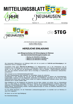 Mitteilungsblatt - Neuhausen Enzkreis