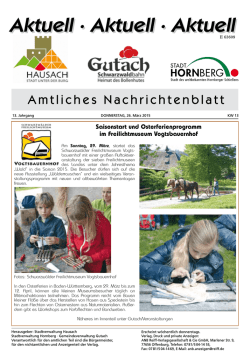 Amtliches Nachrichtenblatt KW 13