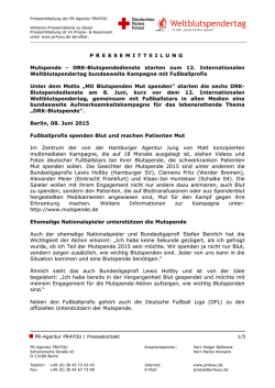 Pressemitteilung der PR-Agentur PR4YOU (www.pr4you.de