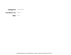 Grundbuchauszug Bauabschnitt 1