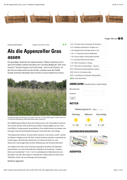 Als die Appenzeller Gras assen | Schweizer