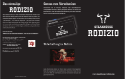 Speisekarte RODIZIO - Werbeagentur Colour Factory