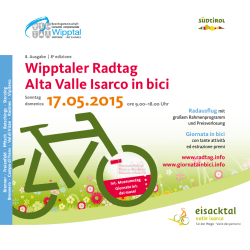 Flyer zum Wipptaler Radtag 2015 als PDF
