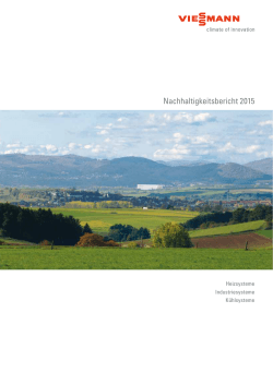Nachhaltigkeitsbericht 2015