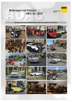 Motorsport & OC Info 05.2015 - ADAC Ostwestfalen