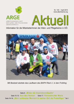 Information f&uuml;r die Mitarbeiter/innen der Alten- und