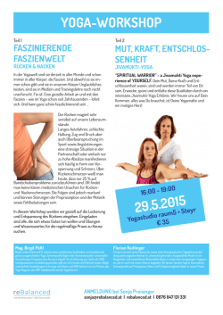 Jivamukti Yoga Workshop Mai