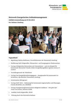 Protokoll - Klimaschutz- und Energieagentur Niedersachsen
