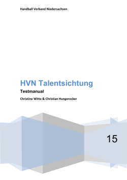 HVN Talentsichtung - Handball