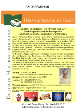 Info-Flyer und Anmeldung - Praxis Dr. med. Ulrich Kraft