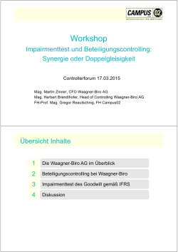 Impairmenttest und Beteiligungscontrolling - Controller