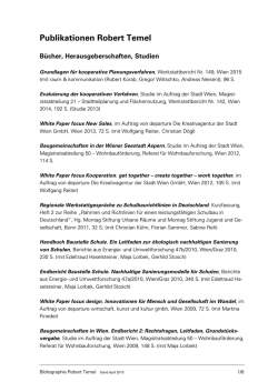 Bibliographie - Robert Temel