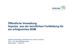 &Ouml;ffentliche Verwaltung Impulse aus der beruflichen