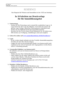 In 10 Schritten zur Druckvorlage f&uuml;r Ihr Immobilienangebot