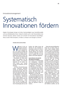 Systematisch Innovationen fördern