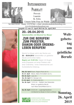 Pfarrblatt Nr. 12-2015