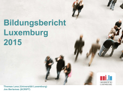 Bildungsbericht Luxemburg 2015