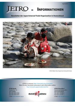 Jetro-Informationen, April 2015