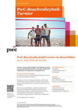 PwC-Beachvolleyball-Turnier im BeachMitte