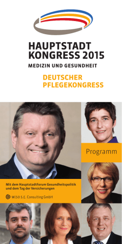 Programm Deutscher Pflegekongress zum