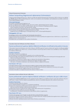 H&ouml;here Fachpr&uuml;fung Eidgen&ouml;ssisch diplomierte/r