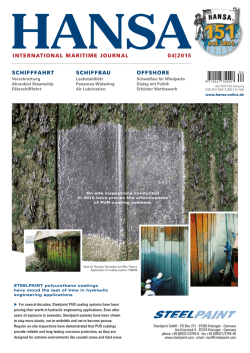 INTERNATIONAL MARITIME JOURNAL SCHIFFFAHRT