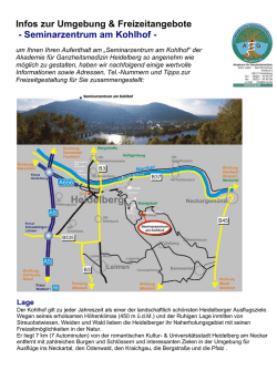 Infos zur Umgebung & Freizeitangebote