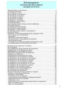 Schulprogramm
