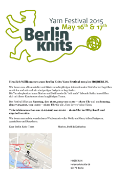 findet Ihr das Programm von Berlin Knits 2015 - Berlinknits