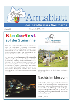 Amtsblatt 20-2015 - Landkreis Sömmerda