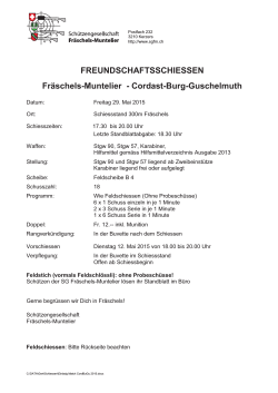 Cordast-Burg-Guschelmuth - Schützengesellschaft Fräschels