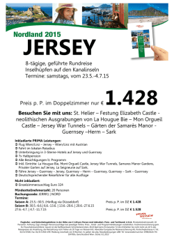 Jersey - PRIMA REISEN GmbH