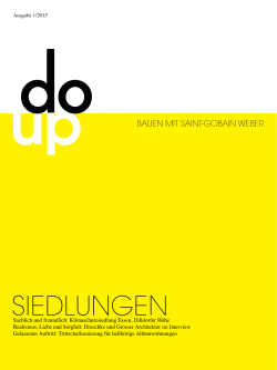 SIEDLUNGEN - Saint-Gobain Weber GmbH
