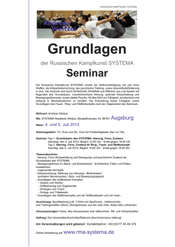 Grundlagen - SYSTEMA Akademie Weitzel