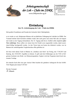 Einladung und Tagesordnung als PDF