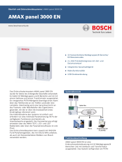 AMAX panel 3000 EN - Bosch Security Systems