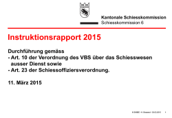 Instruktionsrapport 2015