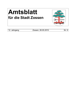 26.05.2015 - Stadt Zossen