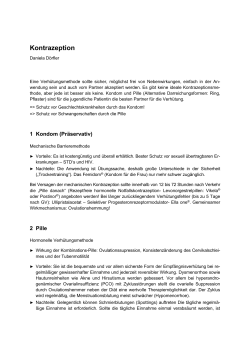 Kontrazeption - Österreichische Akademie der Ärzte