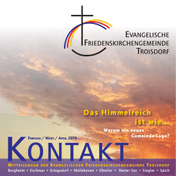 Das Himmelreich ist wie... - Evangelische Friedenskirchengemeinde