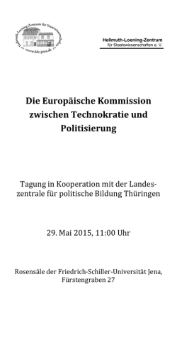 DieEuropäischeKommission zwischenTechnokratieund Politisierung