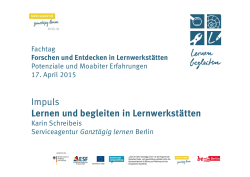 Impuls Karin Schreibeis - Ganzt&auml;gig Lernen
