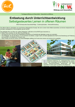 Wir streben durch selbst organisiertes Lernen die