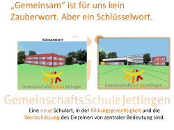Zum Schulkonzept - Gemeinschaftsschule Jettingen