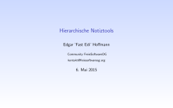 Hierarchische Notiztools