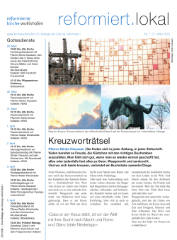 "Wollishofen" vom 27.03.2015 - bei der Evangelisch
