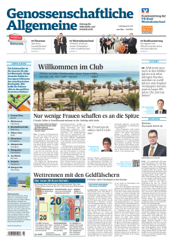 Willkommen im Club - VR-Bank Westmünsterland eG
