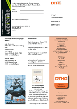 DTHG Gesch&auml;ftsstelle